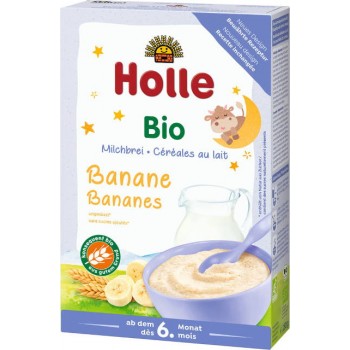 Detská bio celozrnná mliečna kaša s banánom pre dobrý spánok od 6. mesiaca